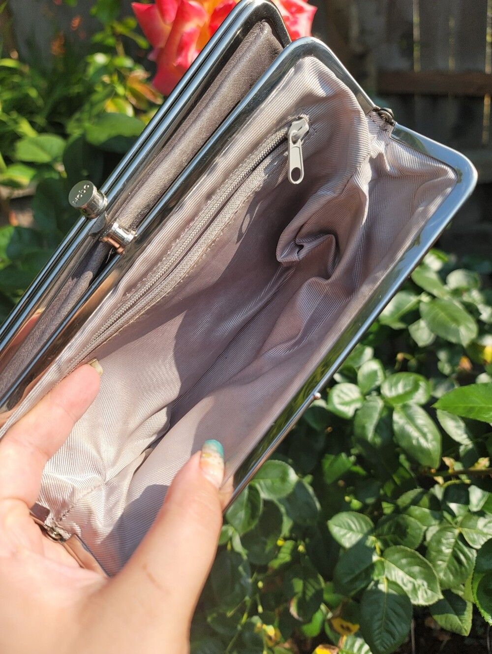 Hobo Lauren Double Frame Leather Clutch - Picture 5 of 12